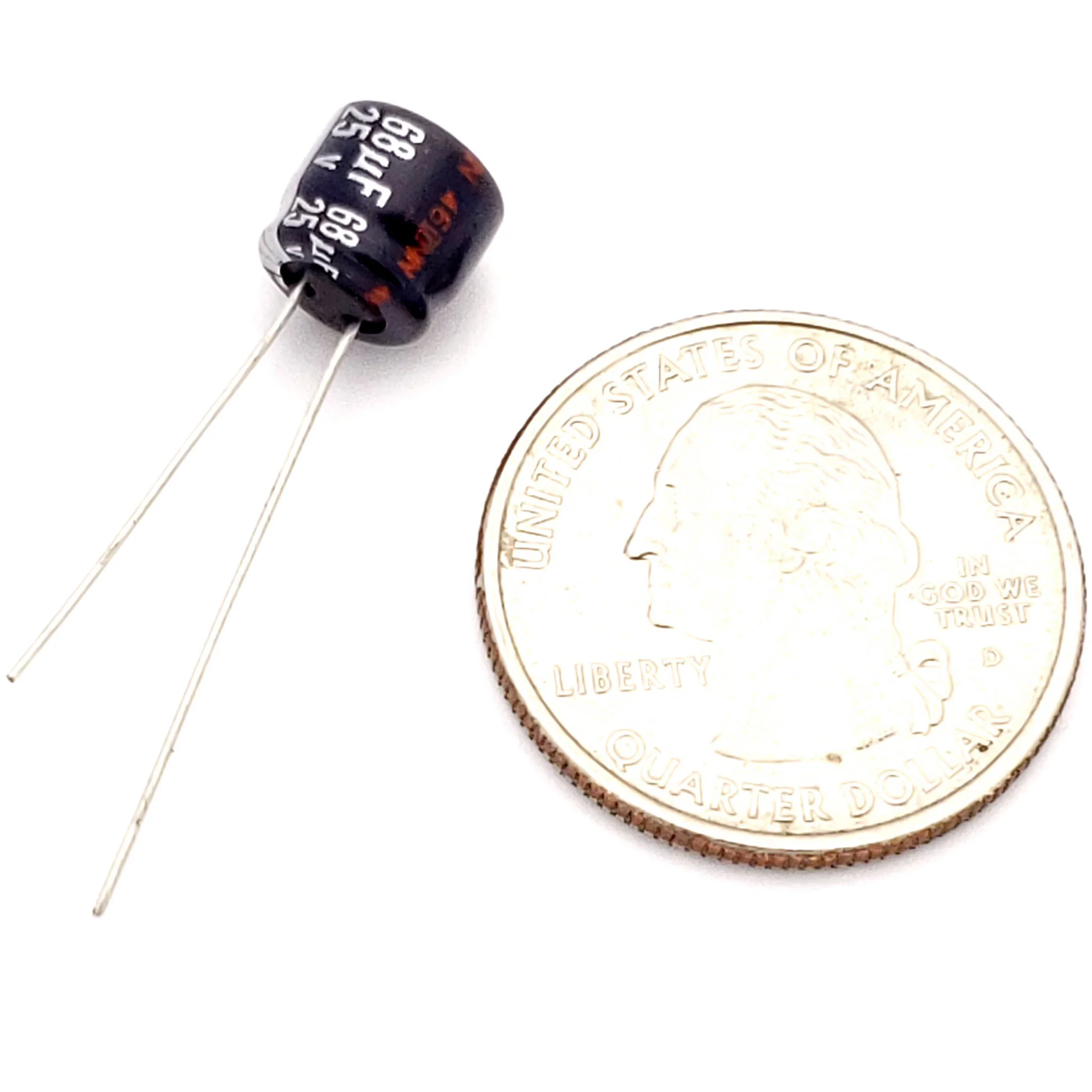 68uF 25 Volt Electrolytic Capacitor - Image 2