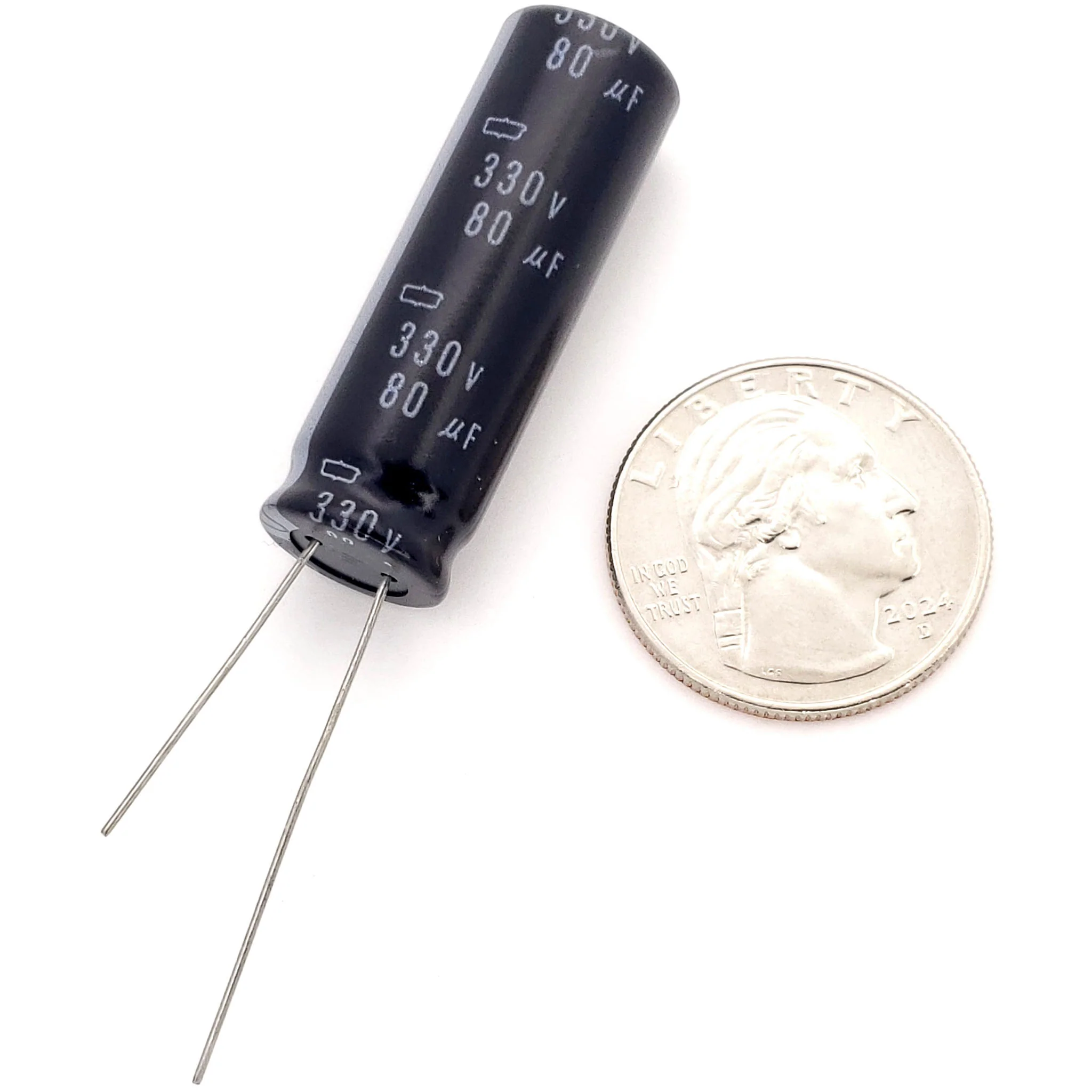 80uF 330 Volt Electrolytic Capacitor - Image 2