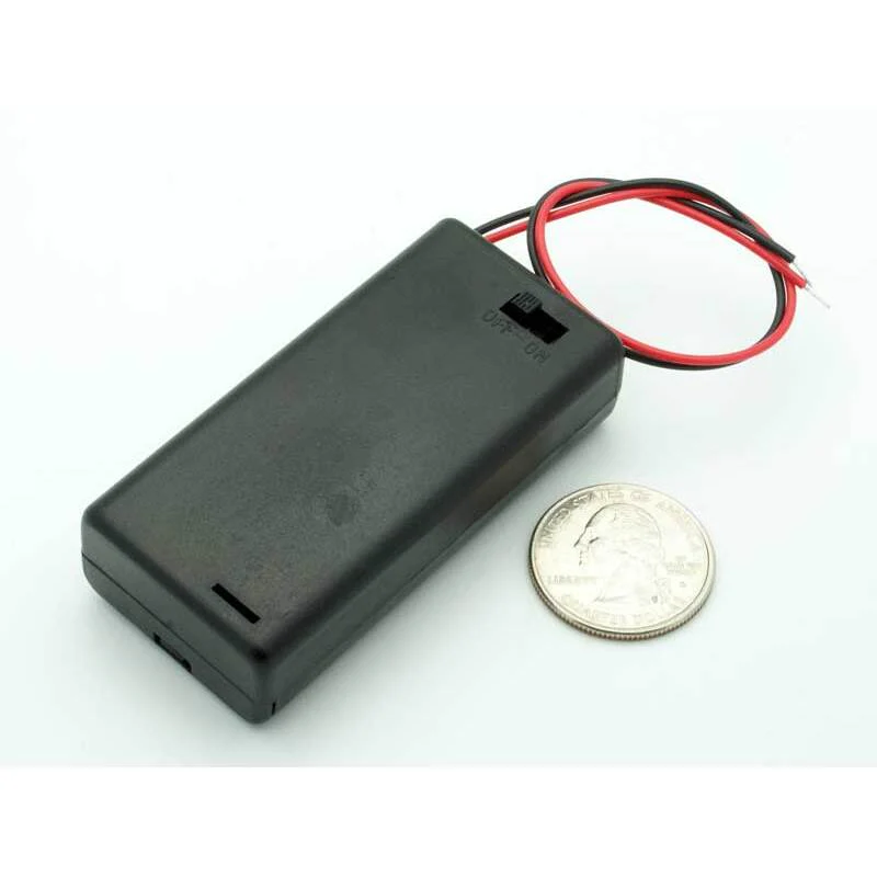 2 AA Enclosed Battery Holder W/Switch - Image 2