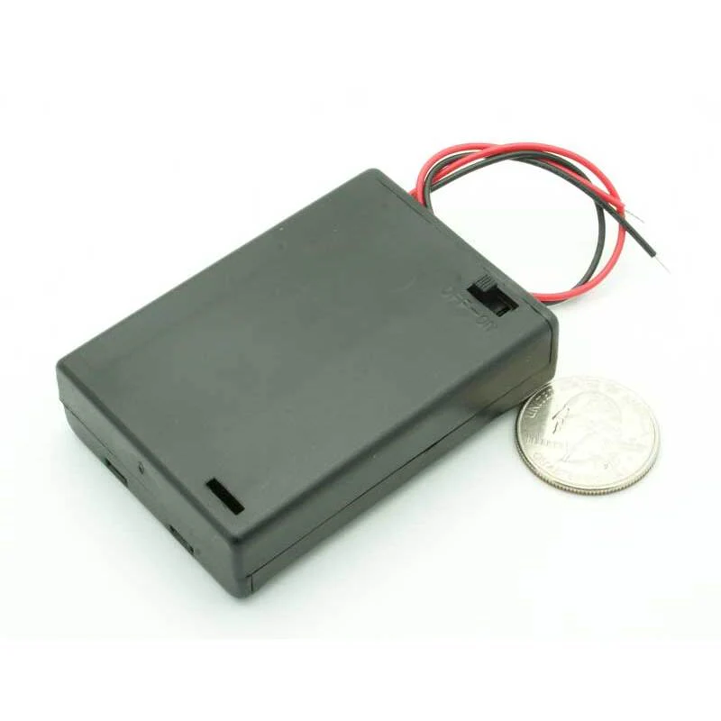 3 AA Enclosed Battery Holder W/Switch - Image 2