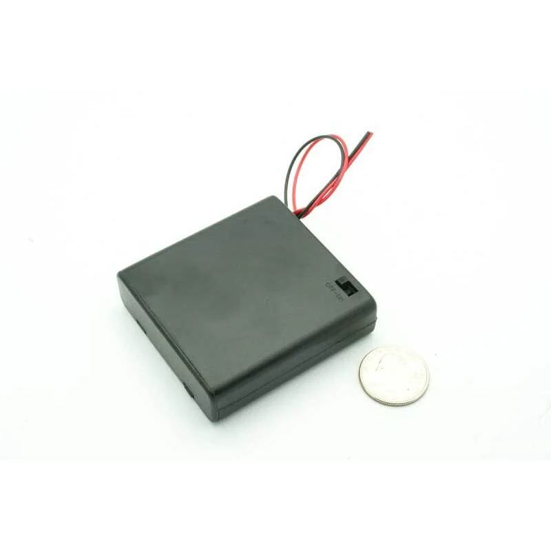4 AA Enclosed Battery Holder W/Switch - Image 2