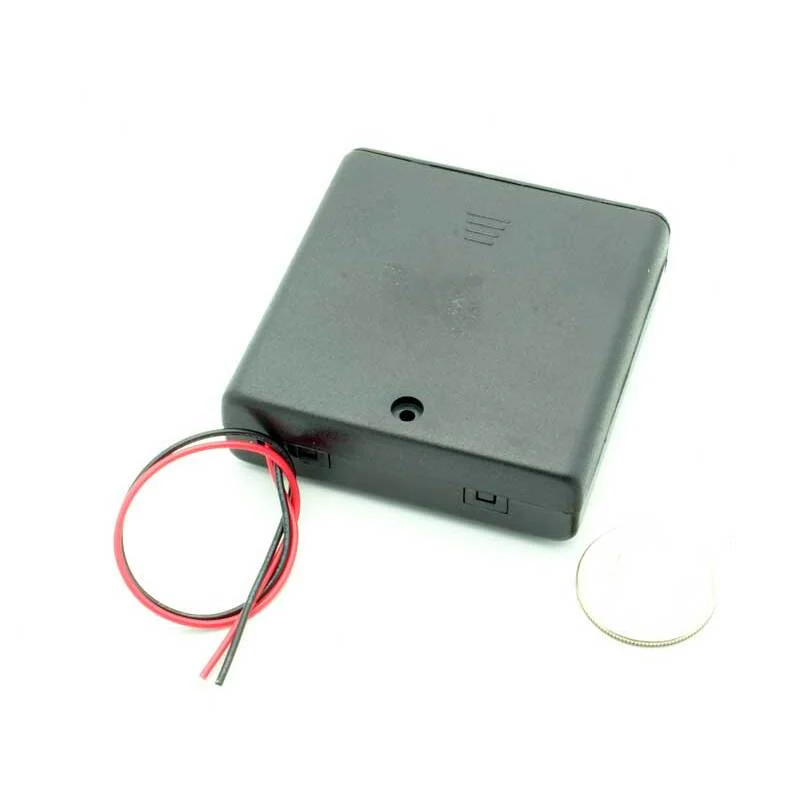 4 AA Enclosed Battery Holder W/Switch - Image 3