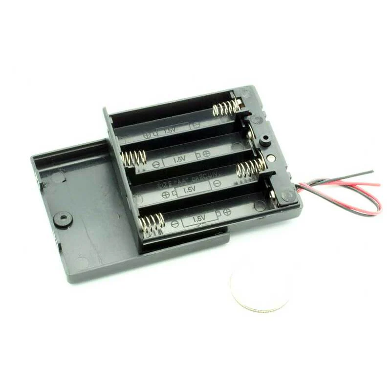 4 AA Enclosed Battery Holder W/Switch - Image 4