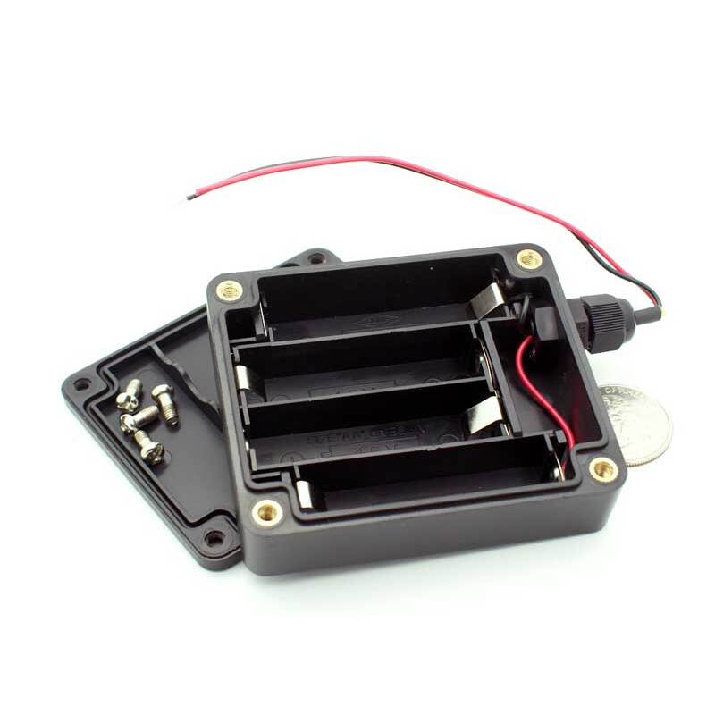 4 AA Waterproof Enclosed Battery Holder - Image 4