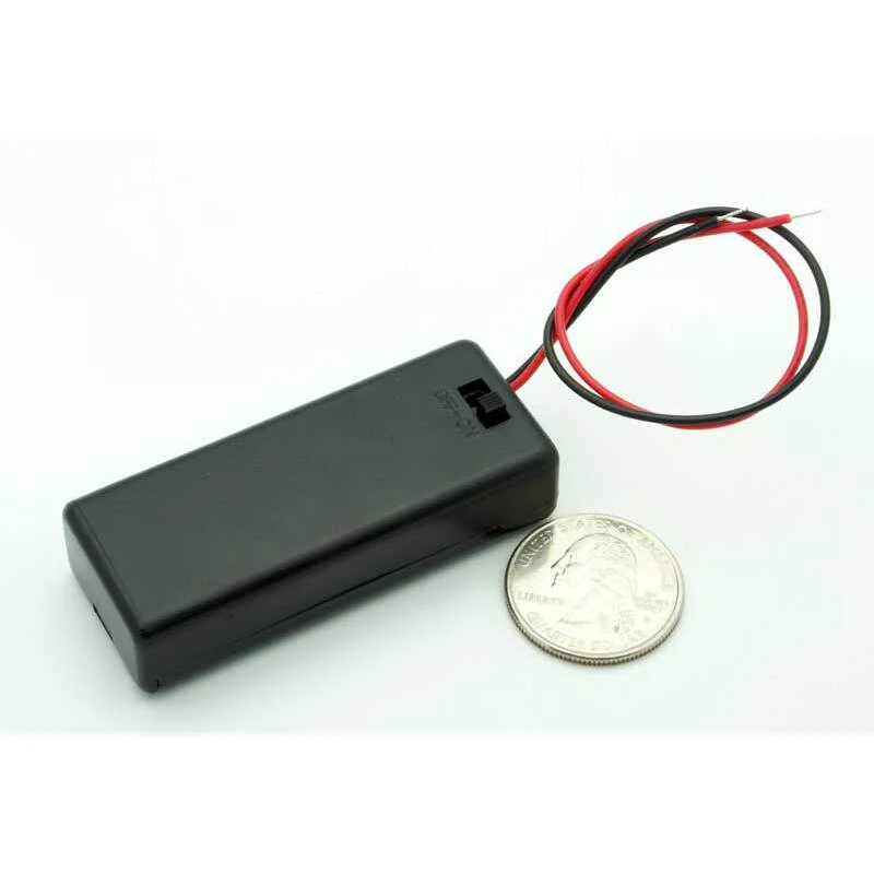2 AAA Enclosed Battery Holder W/Switch - Image 2