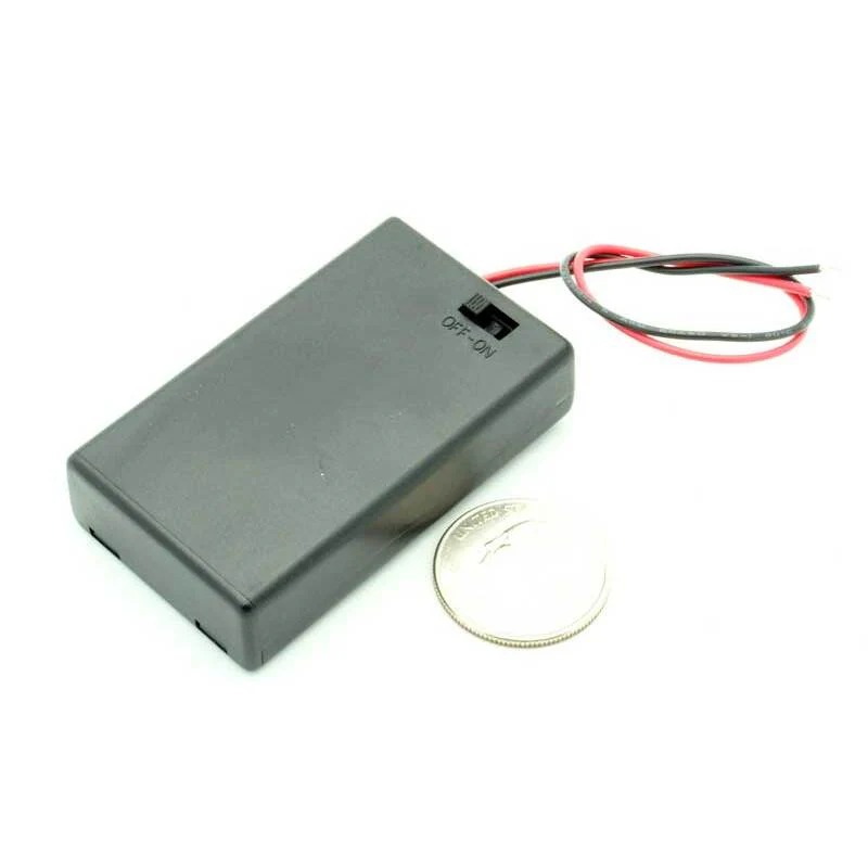 3 AAA Enclosed Battery Holder W/Switch - Image 2