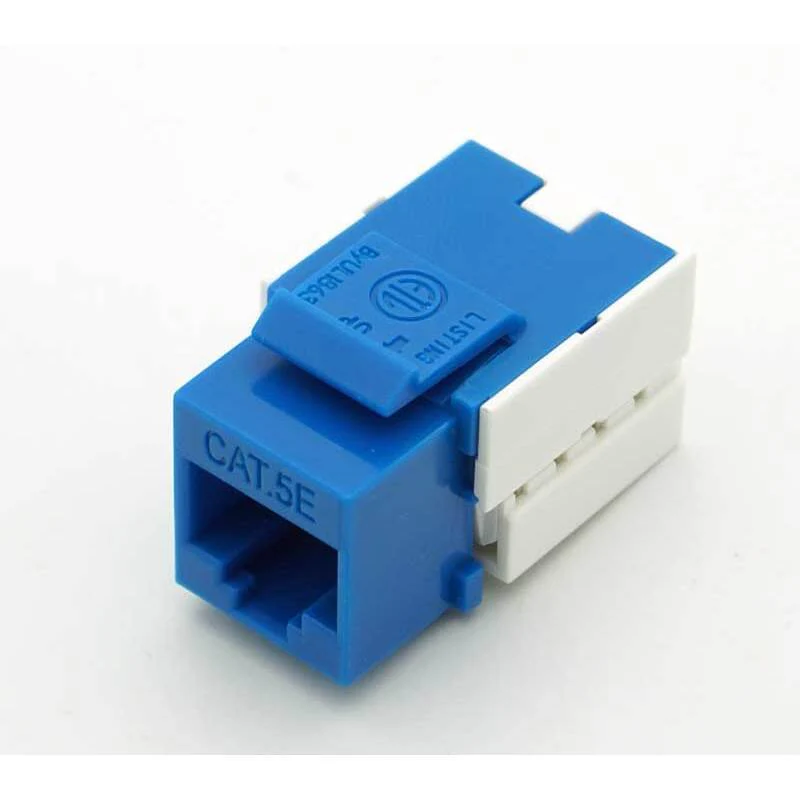 CAT-5 RJ-45 Keystone Jack - Blue - Image 3