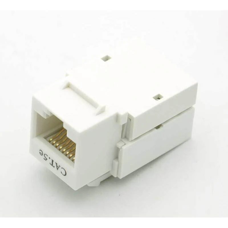 CAT-5 RJ-45 Keystone Jack - White - Image 3