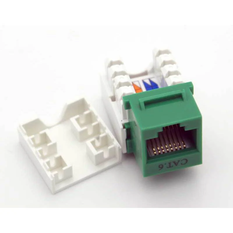 CAT-6 RJ-45 Keystone Jack - Green