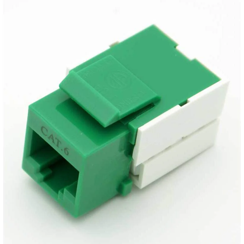 CAT-6 RJ-45 Keystone Jack - Green - Image 3