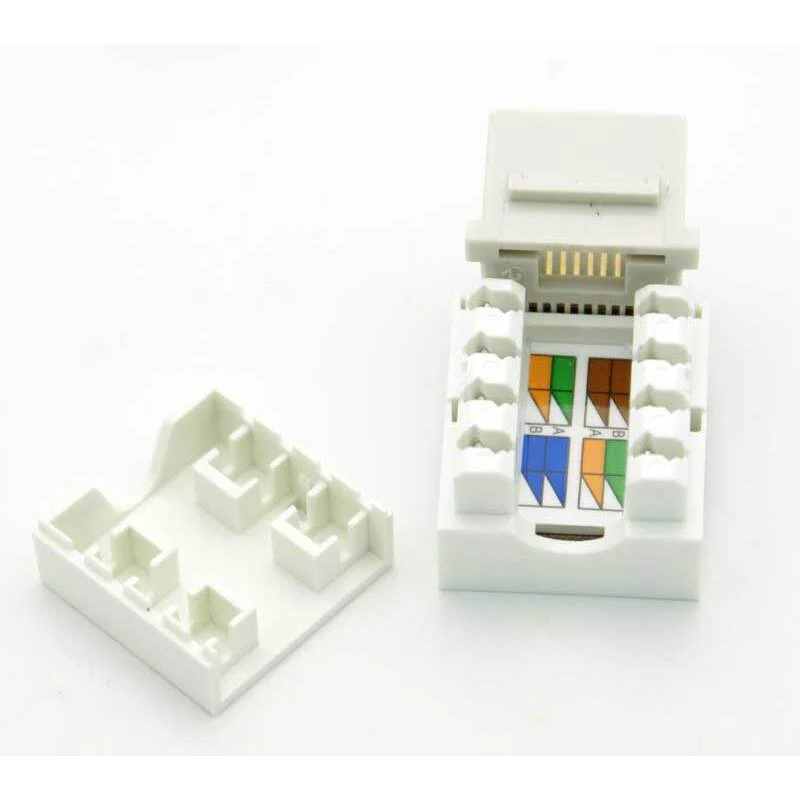 CAT-6 RJ-45 Keystone Jack - Gray - Image 2