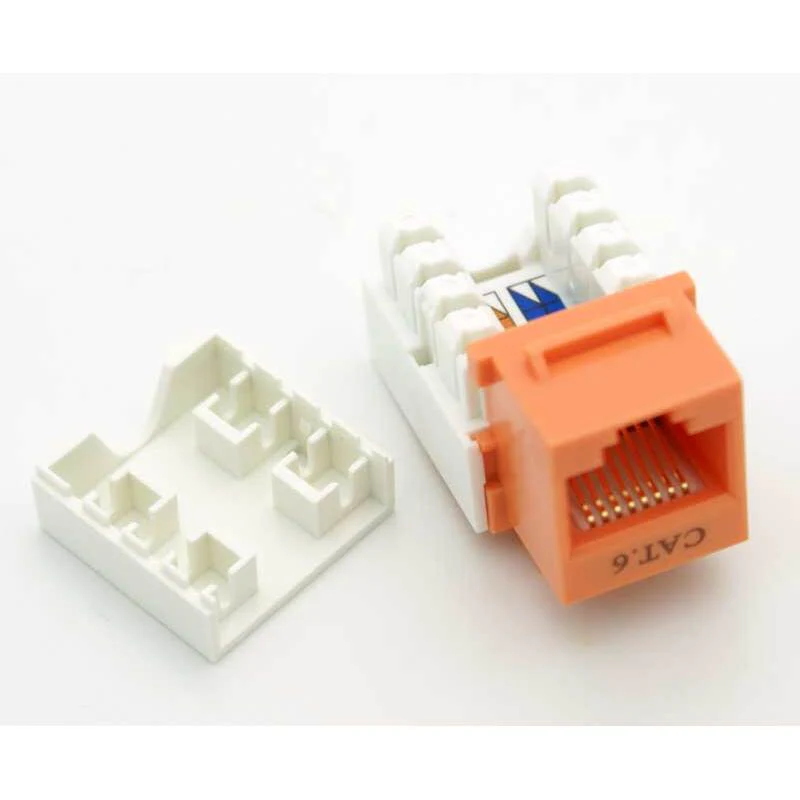 CAT-6 RJ-45 Keystone Jack - Orange