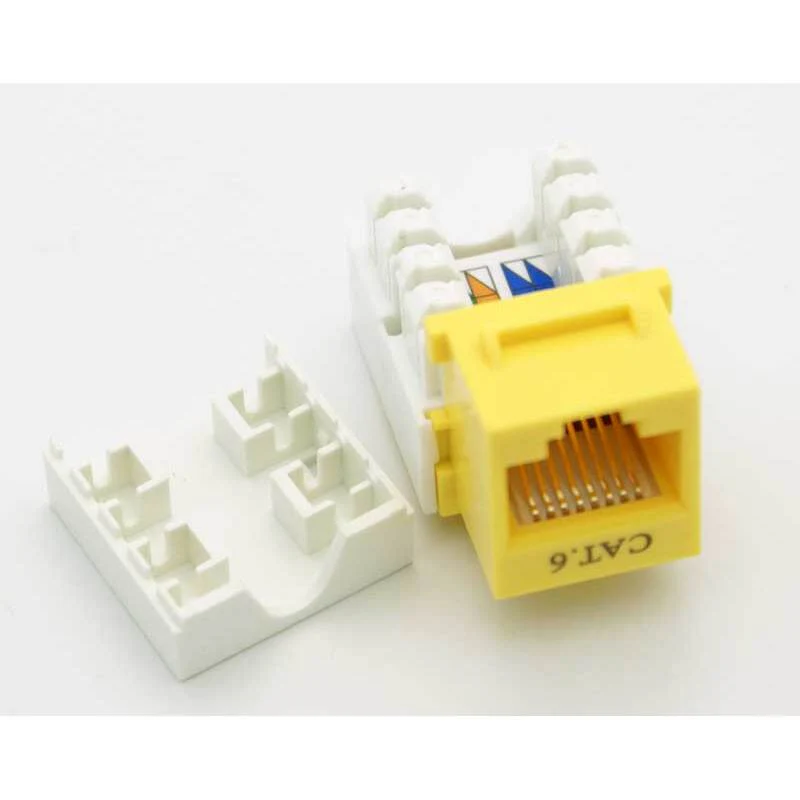 CAT-6 RJ-45 Keystone Jack - Yellow