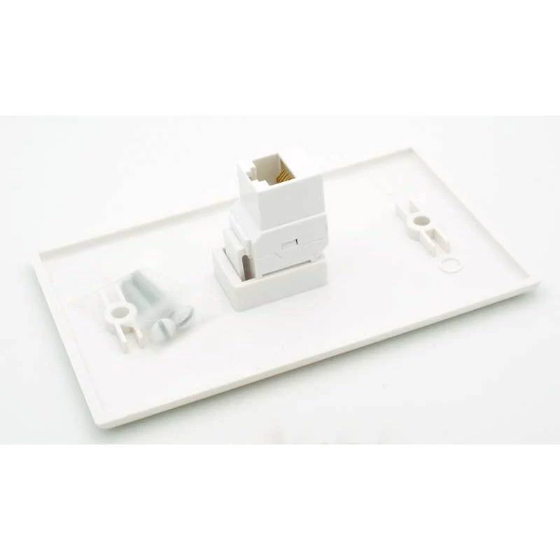 RJ-45 CAT-6 Female - Female Keystone Coupler - White - Image 4