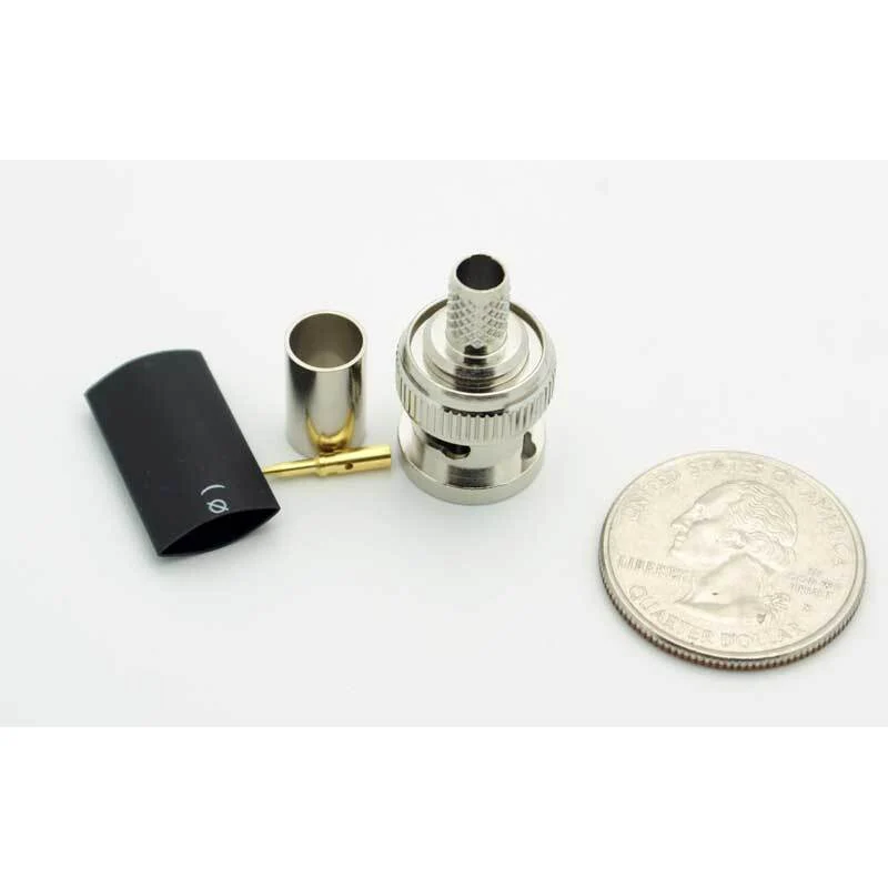 BNC Male 3 Piece Crimp Connector for LMR240 - Image 3