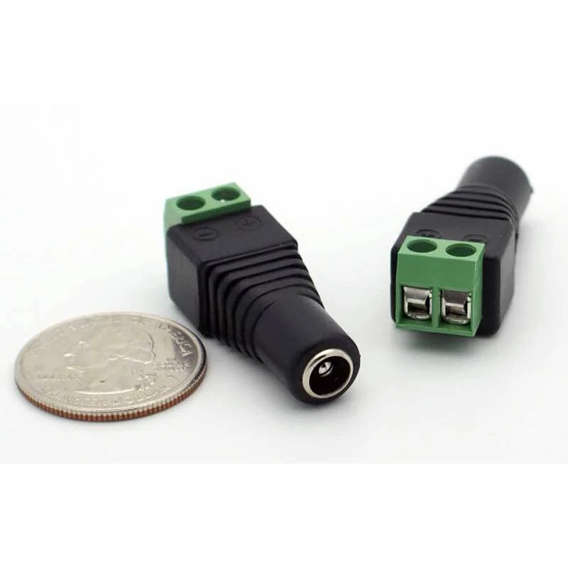 2.1mm DC Power Inline Jack - Solderless w/Screw Terminals - Image 2