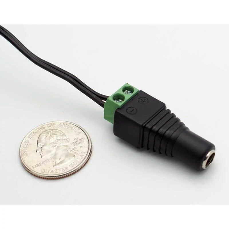 2.1mm DC Power Inline Jack - Solderless w/Screw Terminals - Image 3