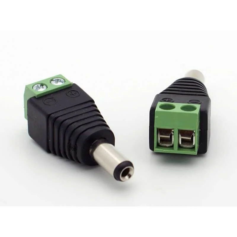 2.1mm DC Power Inline Plug - Solderless w/Screw Terminals - Image 2
