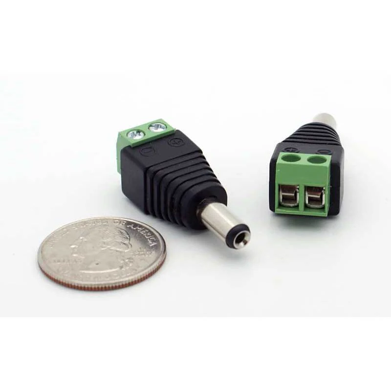 2.1mm DC Power Inline Plug - Solderless w/Screw Terminals - Image 3