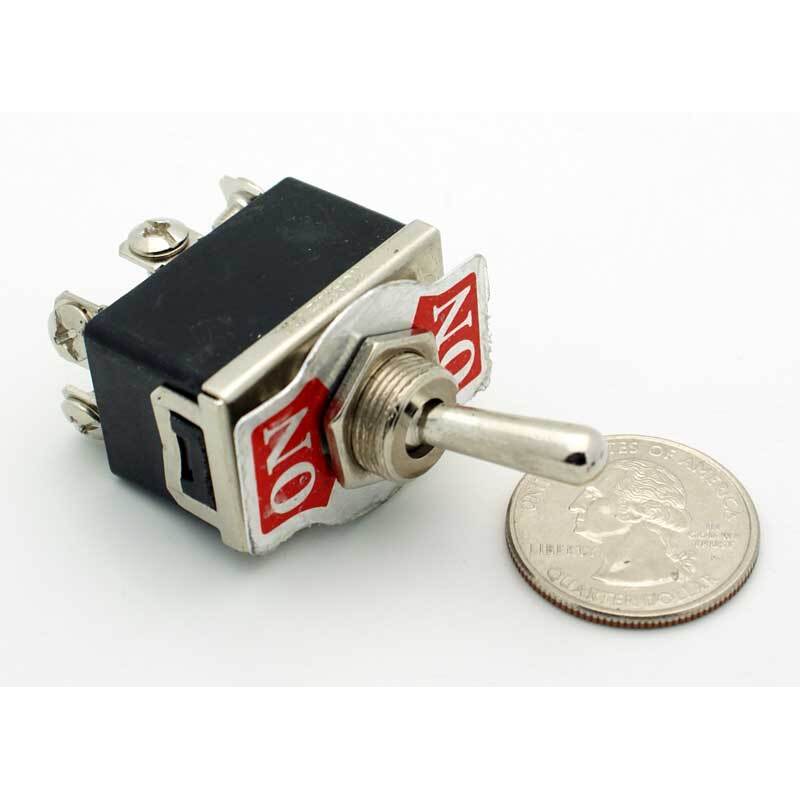 DPDT Bat Handle Toggle Switch On-On 10A - Image 2