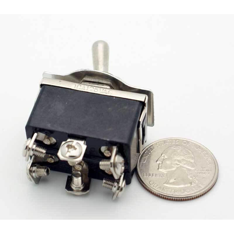 DPDT Bat Handle Toggle Switch On-On 10A - Image 3