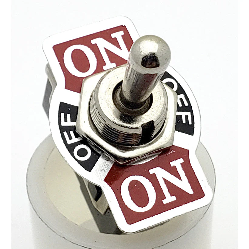 SPDT Bat Handle Toggle Switch On-Off-On 20A CES 66-1903
