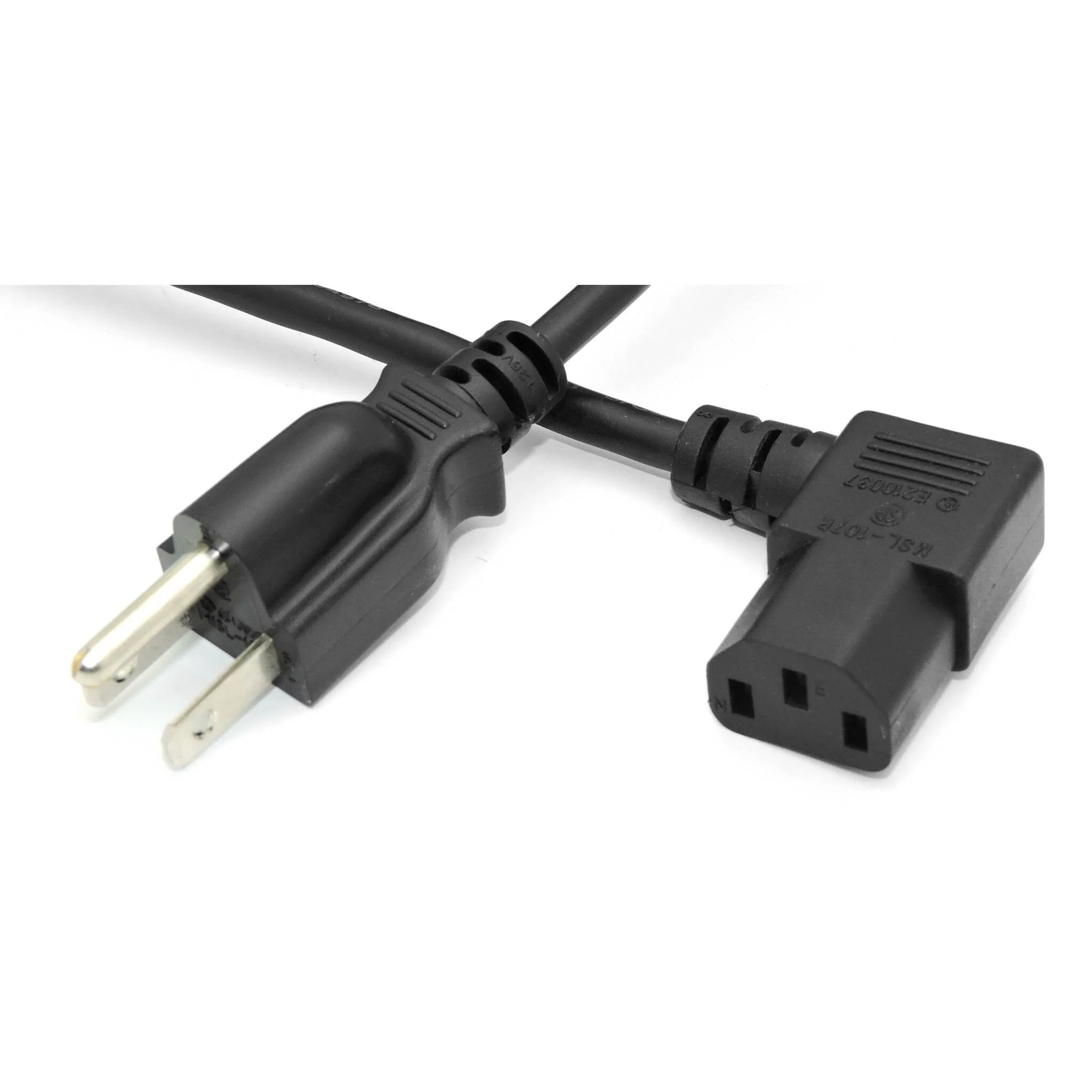 3' IEC Right-Angle Power Cord