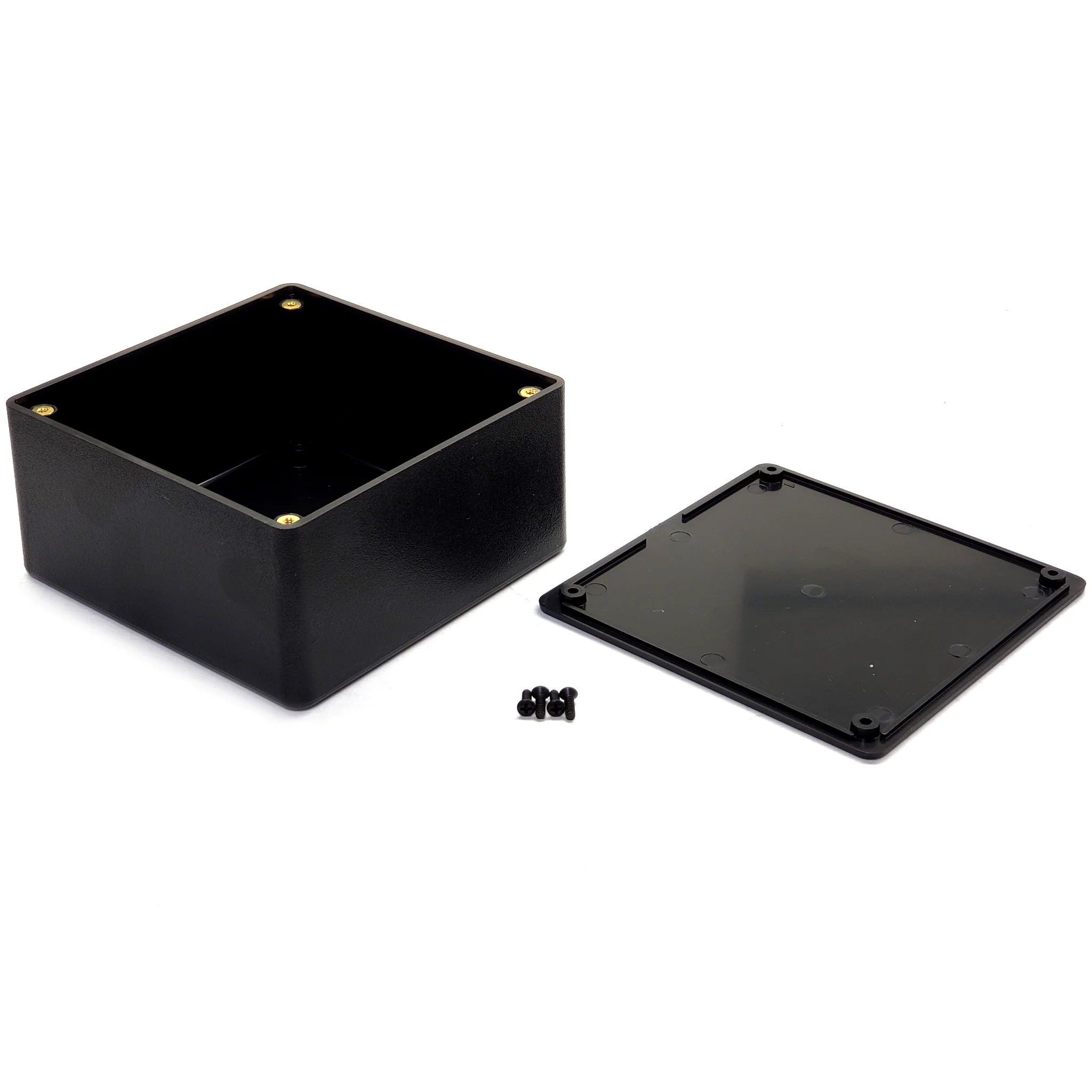 Plastic Enclosure,  4.6 in L x 2.2 in W x 4.6 in H , Black Texture Finish - Image 2