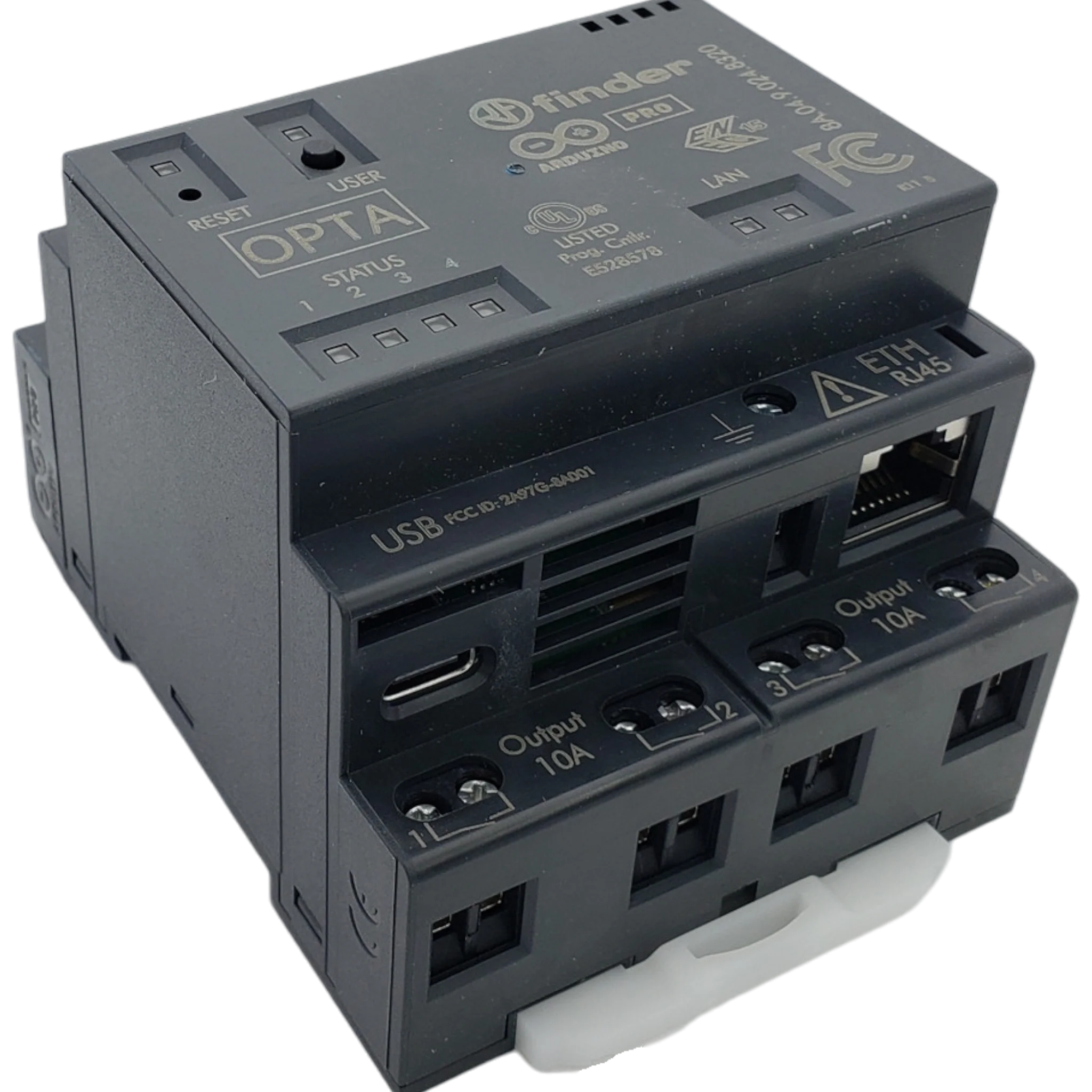 DIN Rail OPTA Arduino - Wifi Bluetooth USB-C PLC - Finder 8A.04.9.024.8320