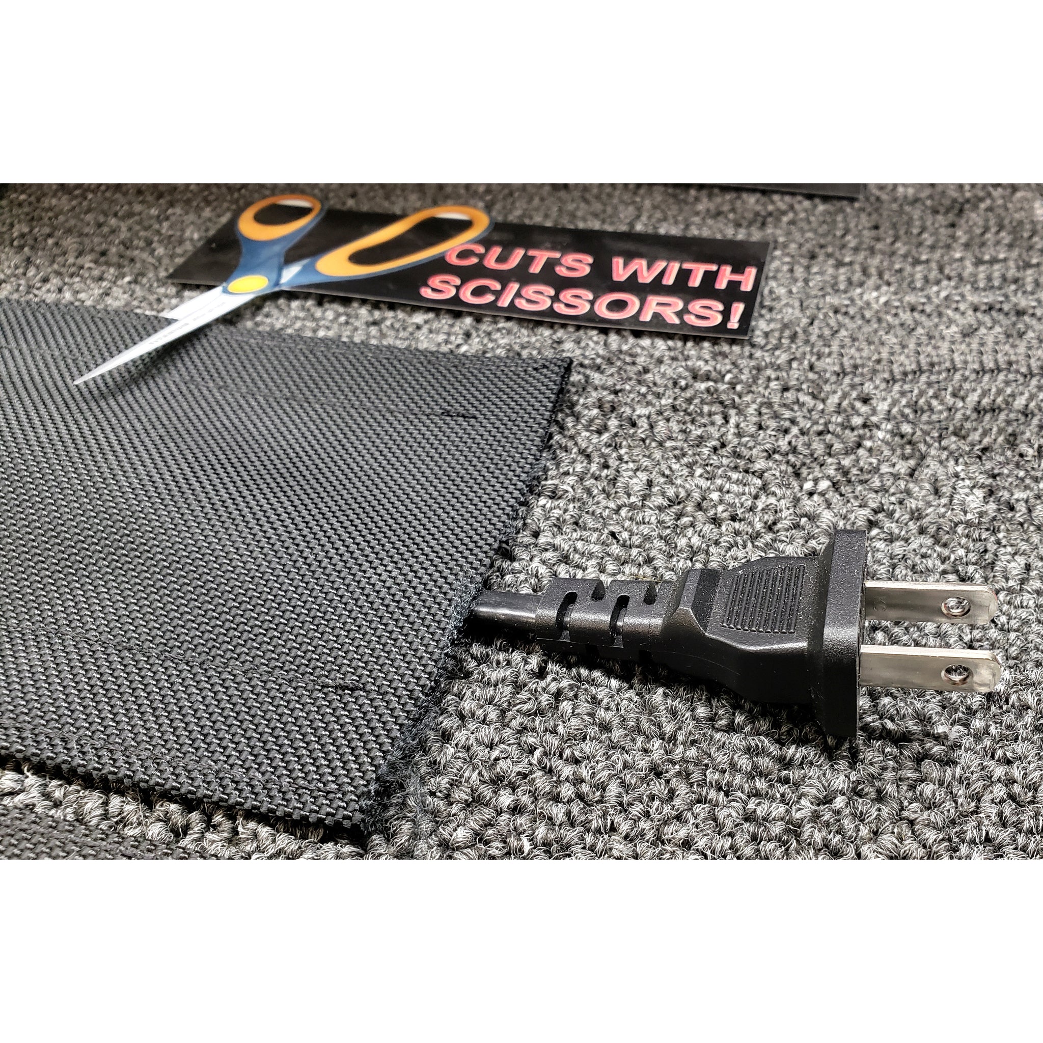 Flat Velcro Cable Cover – Hook & Loop Carpet Cord Protector, Cut-to-Length (By the Foot) - Image 3