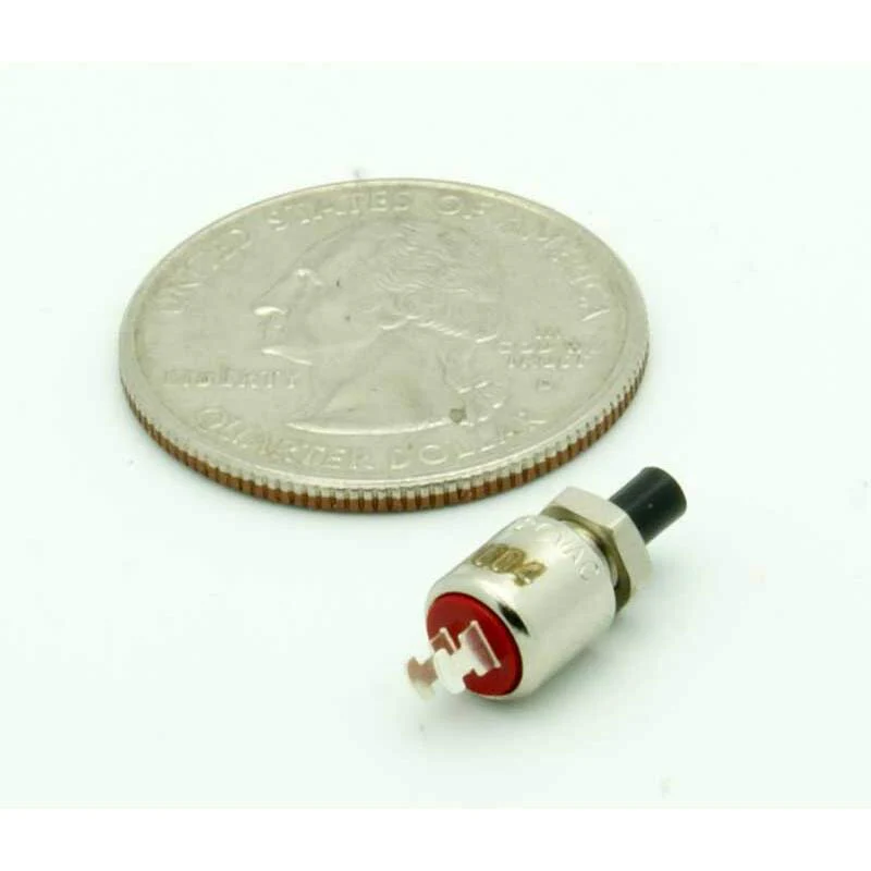 SPST Sub-Mini Push Button Momentary N.O. - Image 2