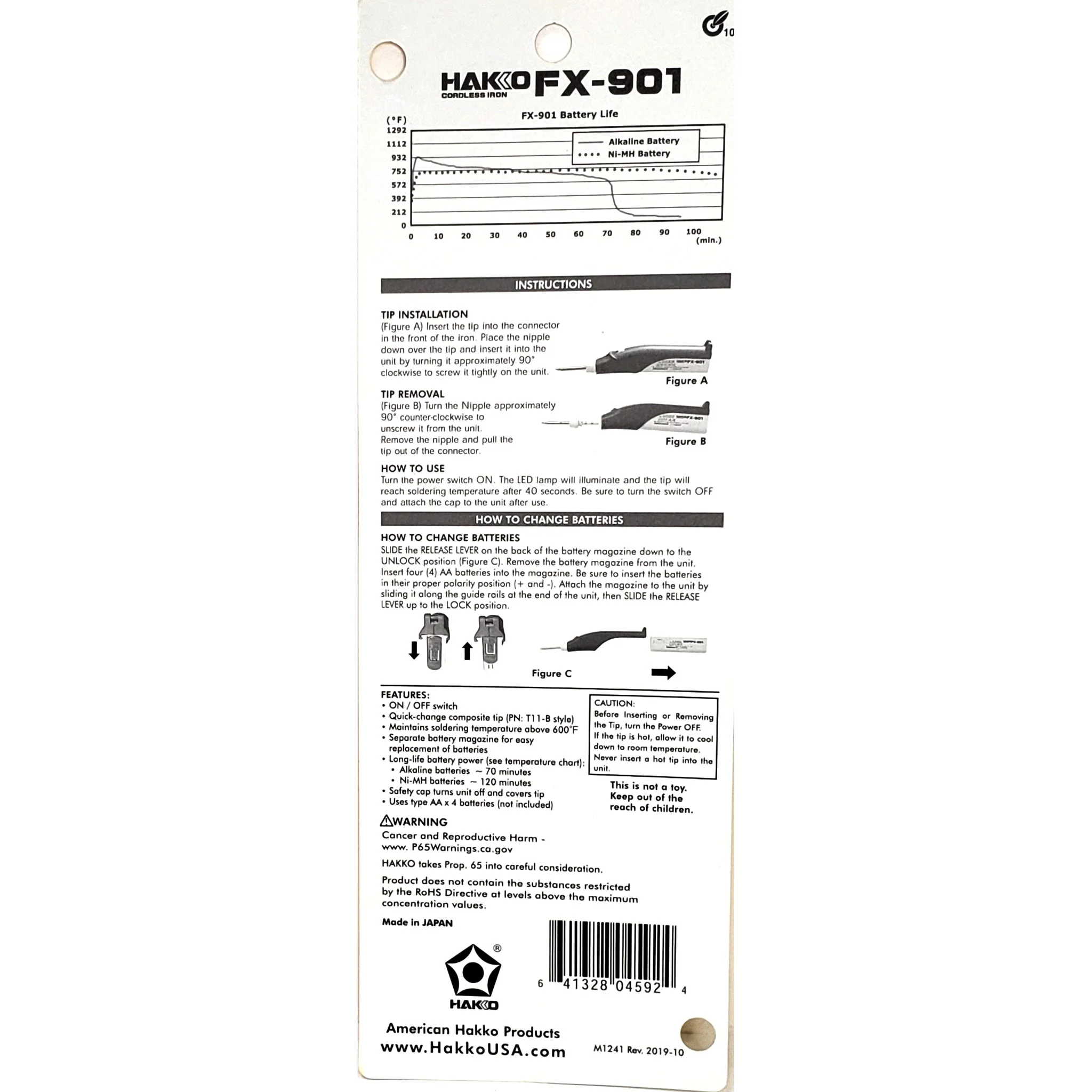 Hakko FX-901 Cordless Battery Soldering Iron - Image 5