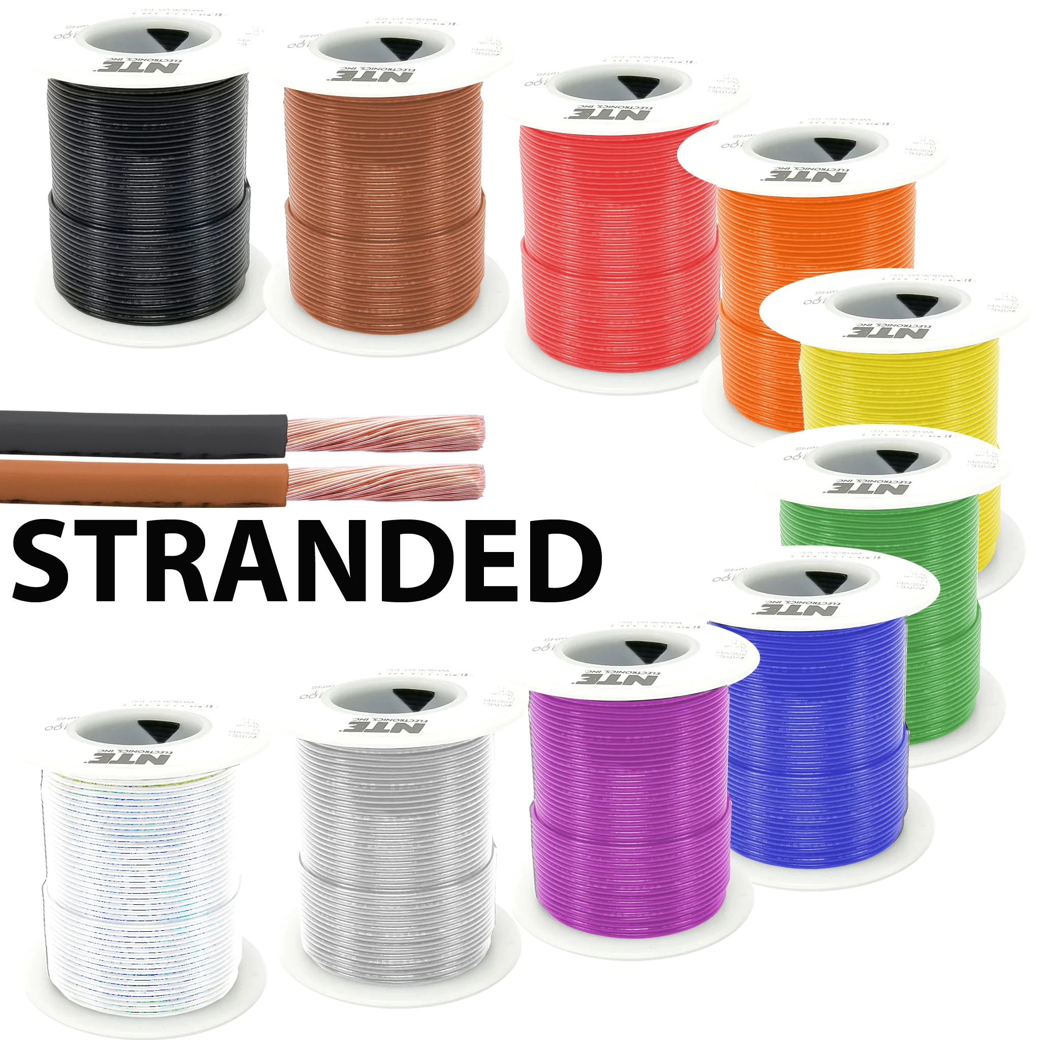 Hookup Wire, Stranded, 14 Gauge