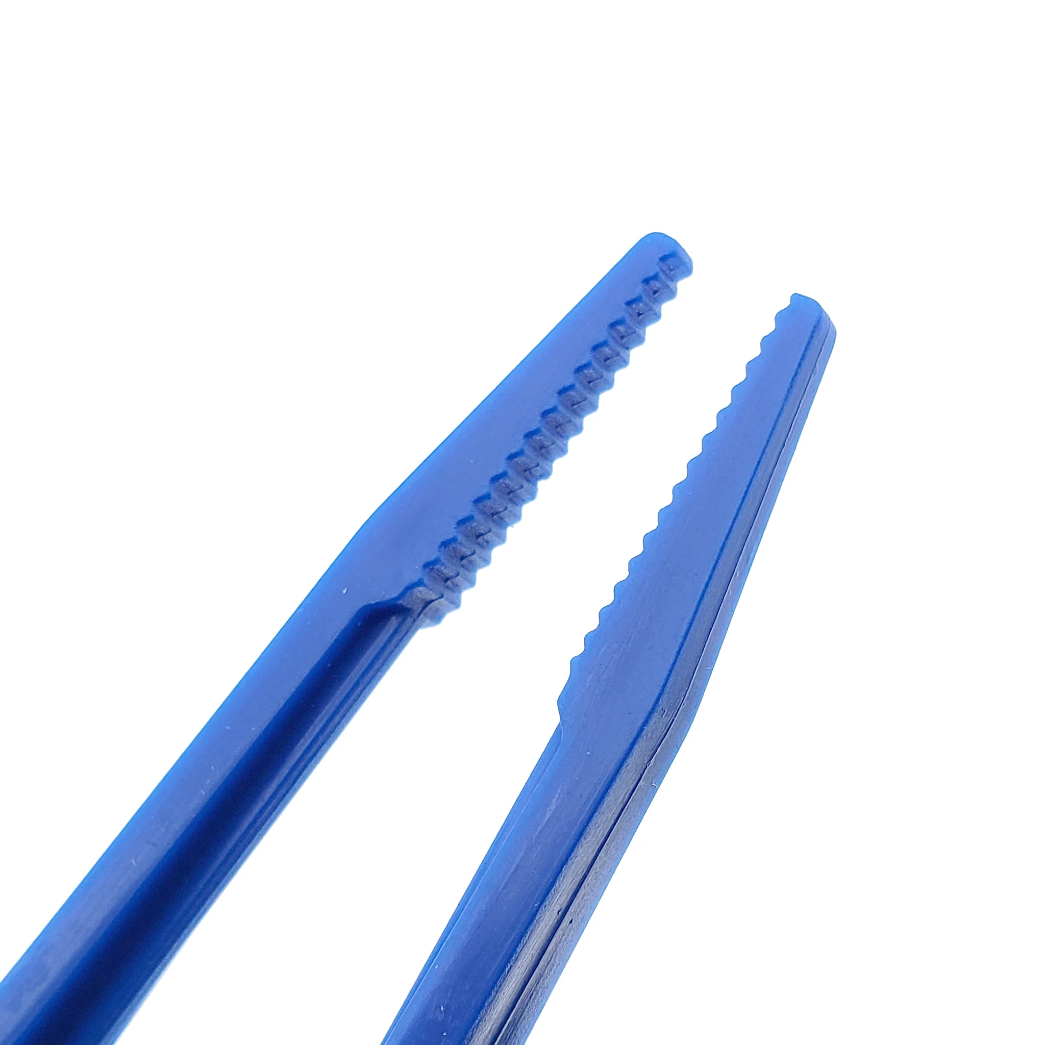 Lightweight Plastic Tweezers - 7" - Blue Color - Image 2