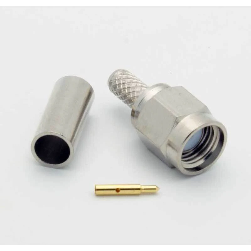 SMA Male 3 Piece Crimp Connector for RG-174