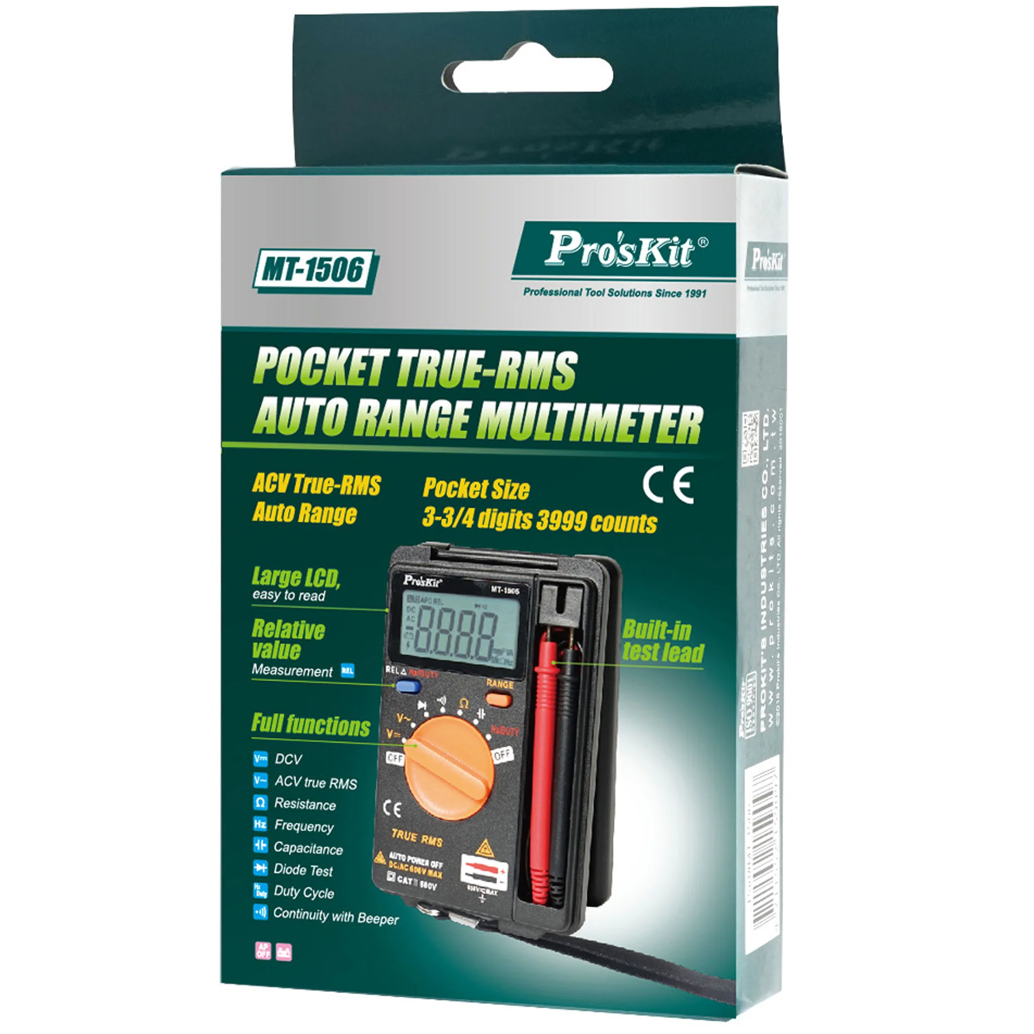 Mini Pocket Size Digital Multimeter - Auto-Ranging - True-RMS - Image 3