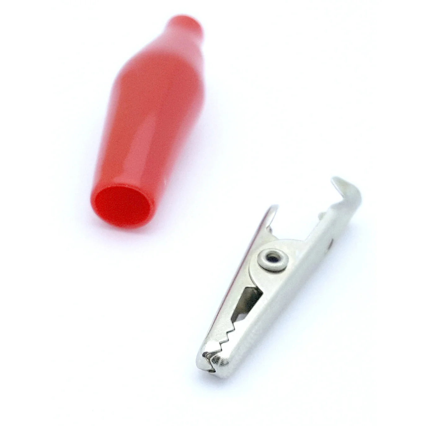 Miniature Steel Alligator Clip, 5 Amp w/ Cover