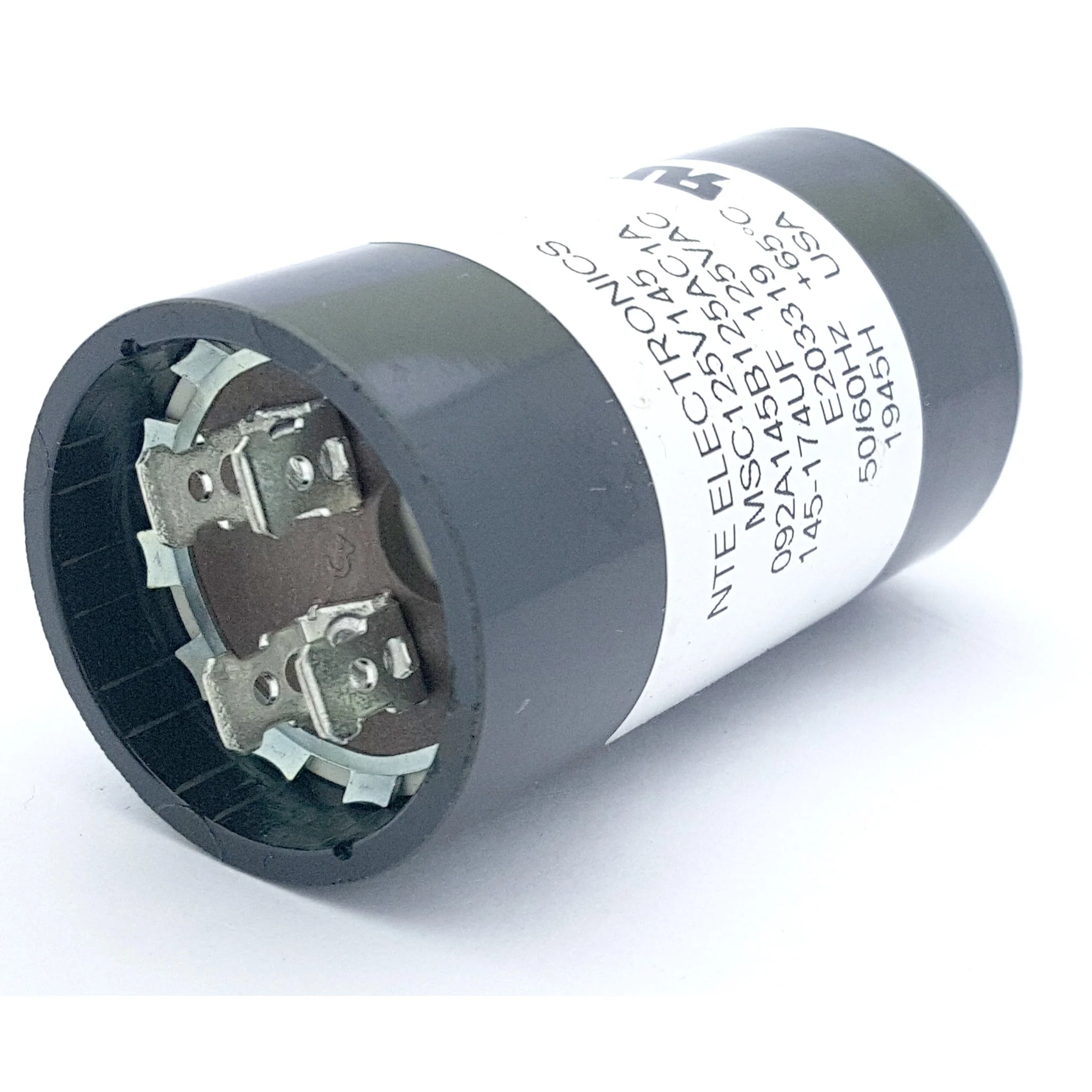 Capacitor Motor Start AC Electrolytic 145uf 125vac .250 Inch w/ Quick Connect Terminals - Image 2