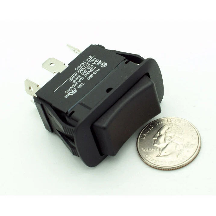 DPDT Waterproof Rocker Switch (On) - Off - (On) 20A - Image 2