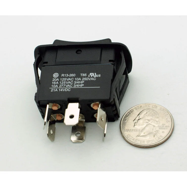 DPDT Waterproof Rocker Switch (On) - Off - (On) 20A - Image 3