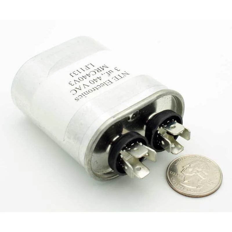 3.0 MFD 440VAC Motor Run Capacitor (Oval Case)