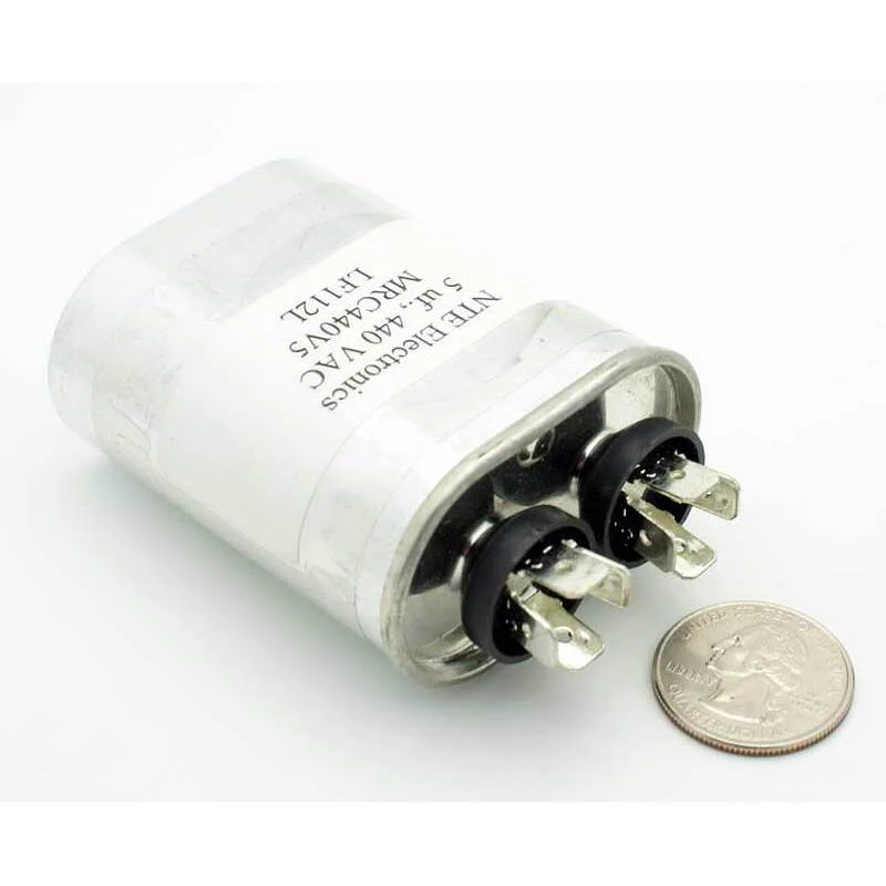 5.0 MFD 440VAC Motor Run Capacitor (Oval Case)