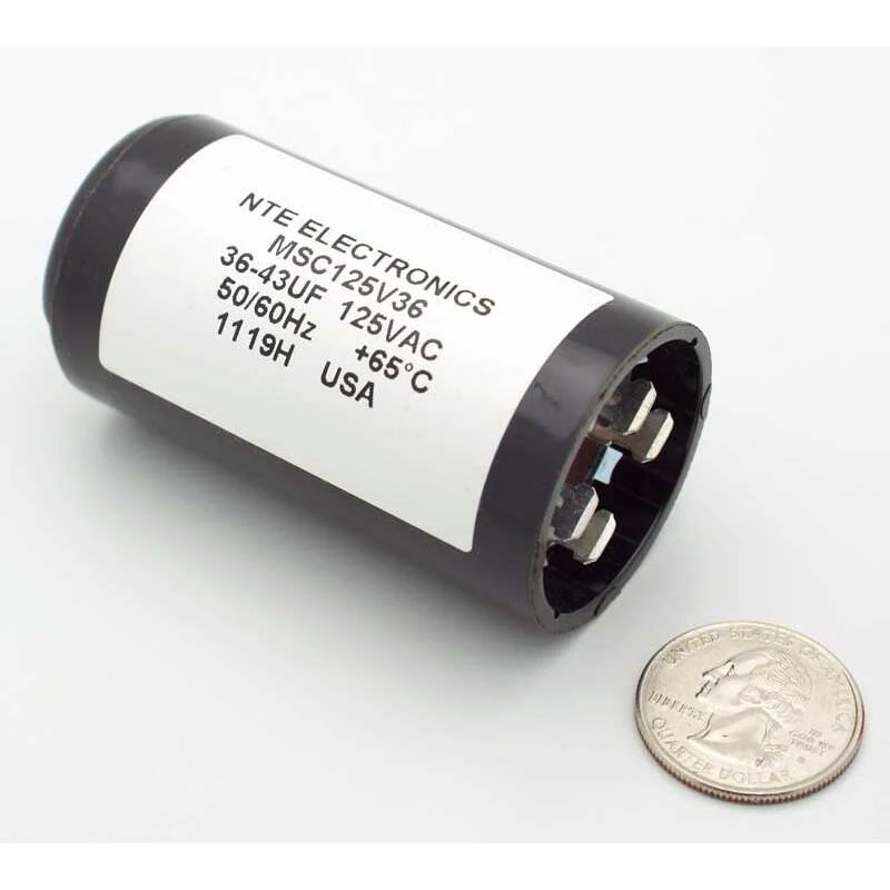 36-43 MFD 125VAC Motor Start Capacitor