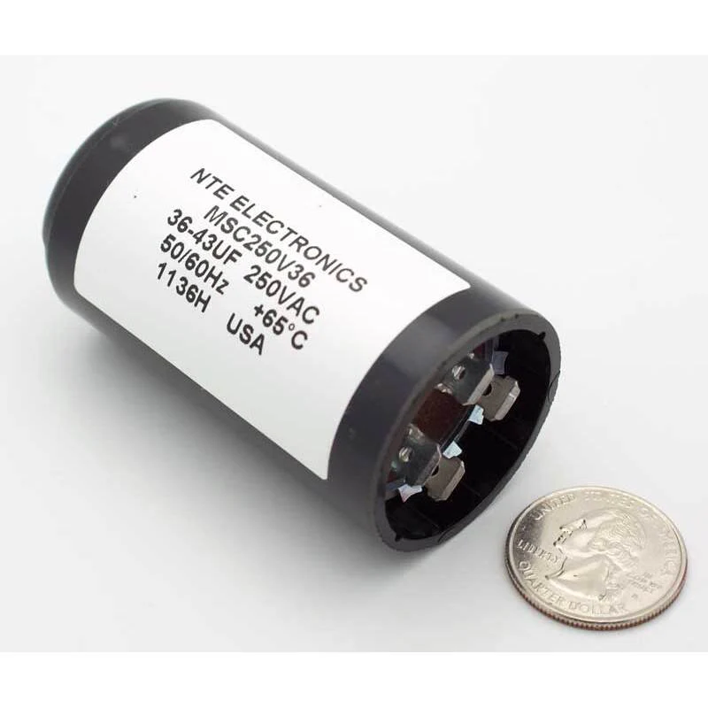 36-43 MFD 250VAC Motor Start Capacitor - VET-MSC250V36