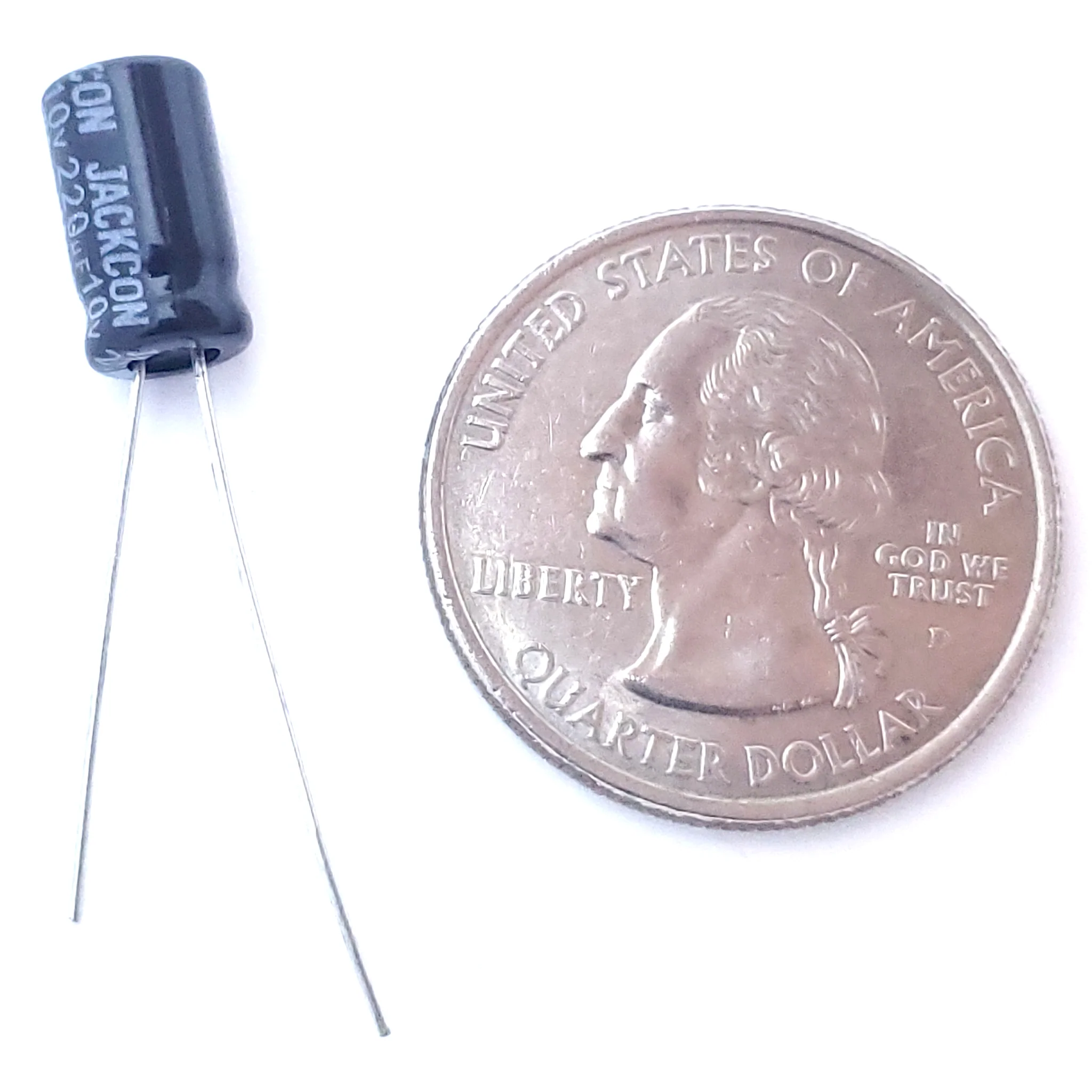 220uF 10 Volt Electrolytic Capacitor - Image 2