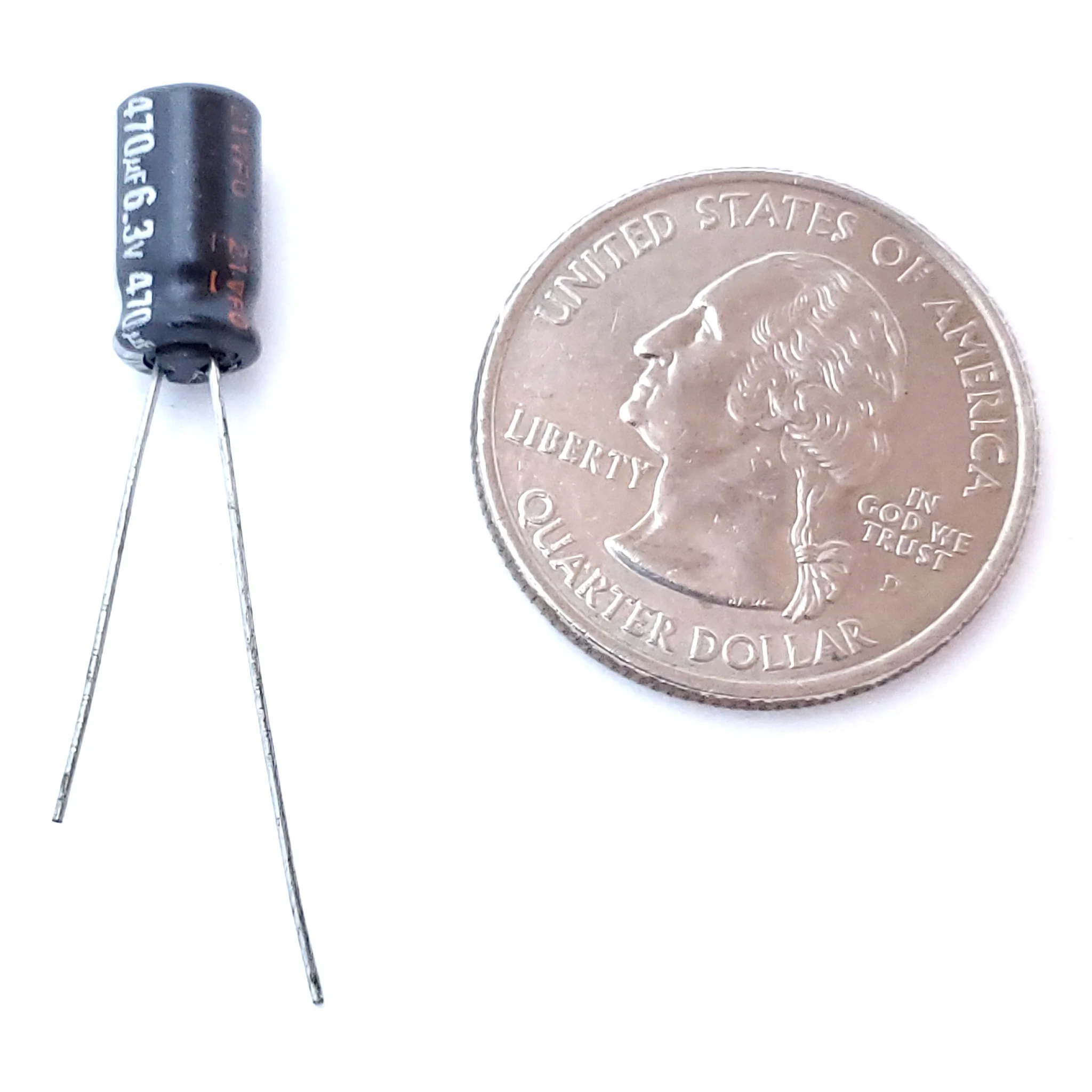 470uF 6.3 Volt Electrolytic Capacitor - Image 2