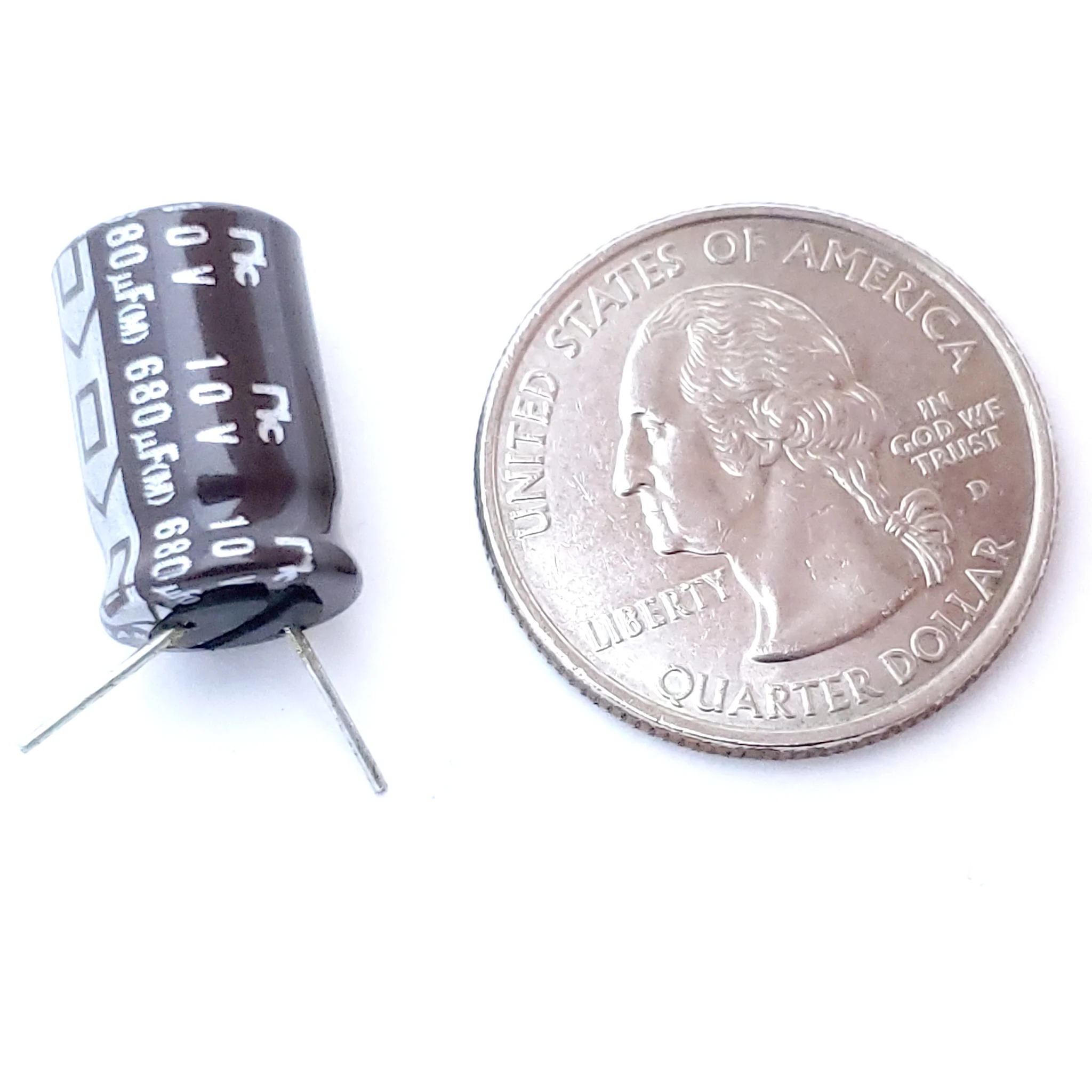 680uF 10 Volt Electrolytic Capacitor - Image 2