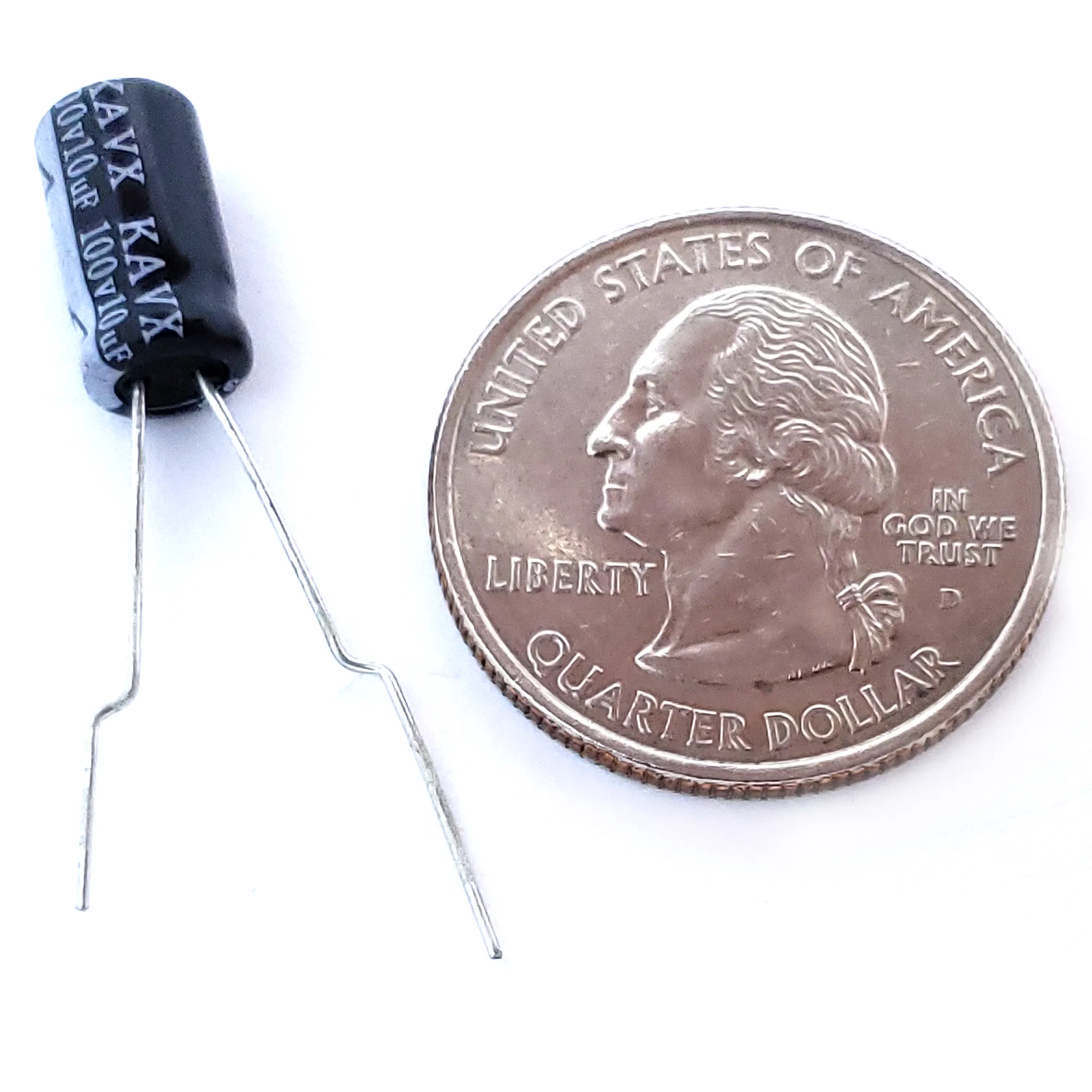 10uF 100 Volt Electrolytic Capacitor - Image 2