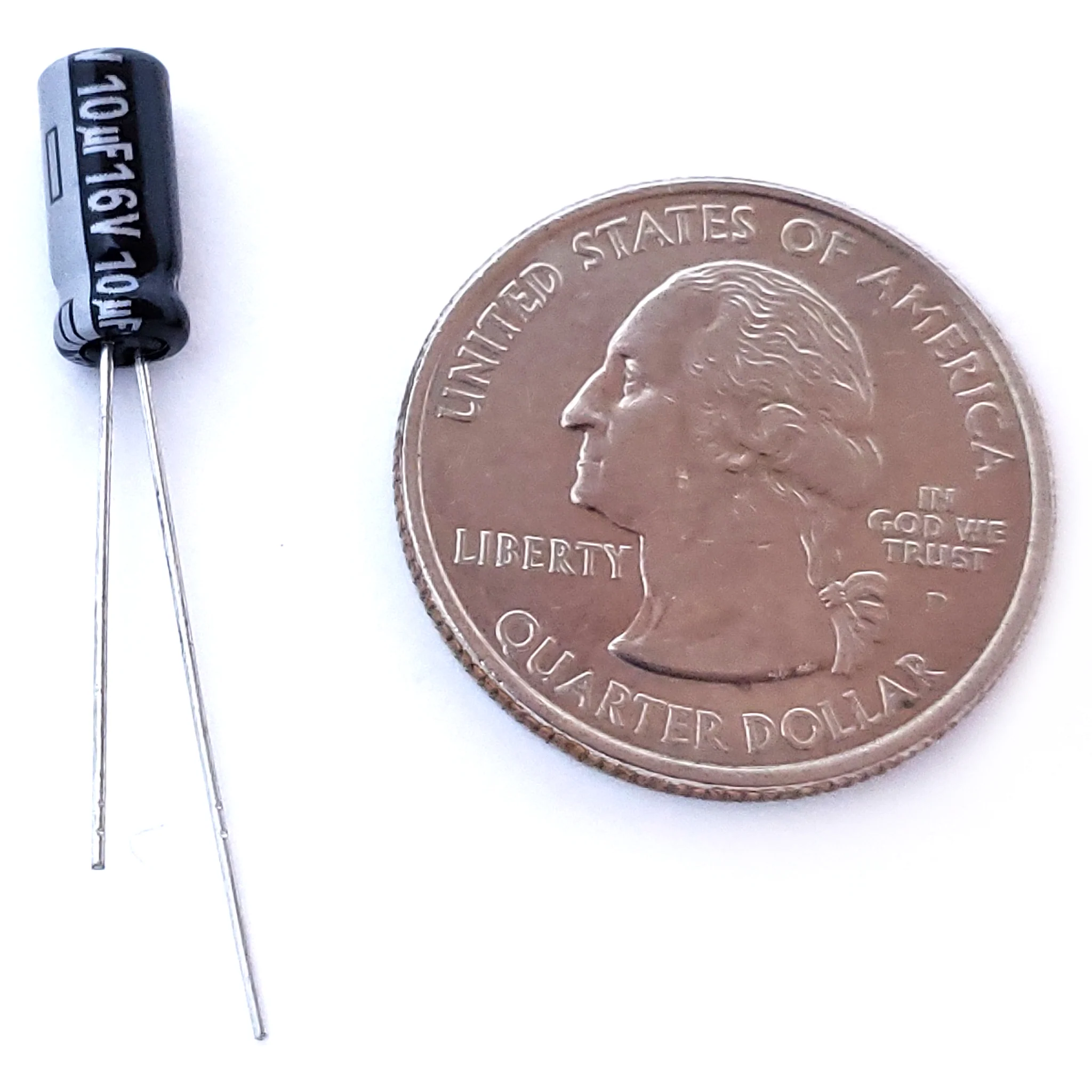 10uF 16 Volt Electrolytic Capacitor - Image 2