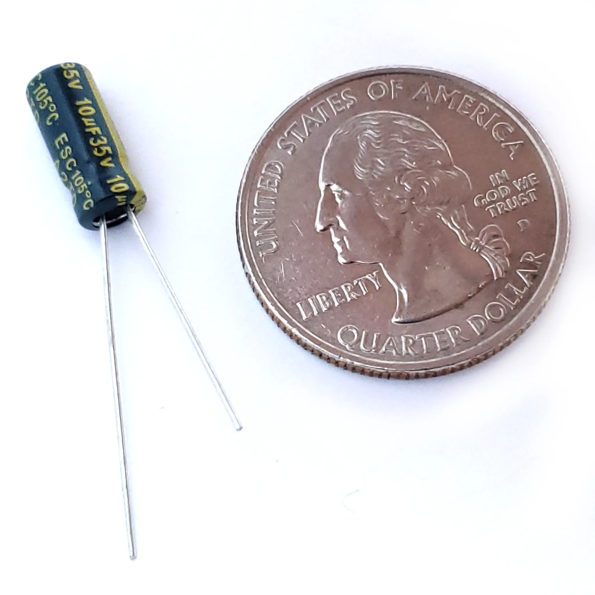 10uF 35 Volt Electrolytic Capacitor - Image 2
